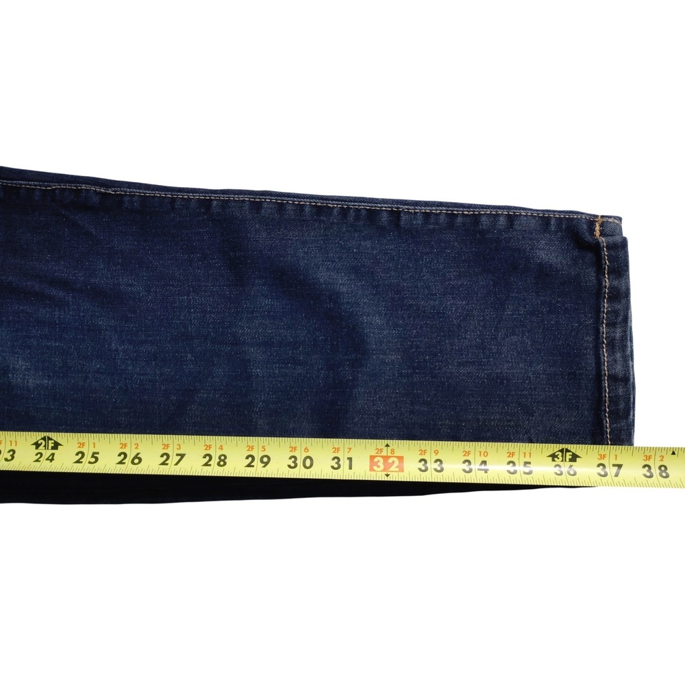 St Johns Bay Womens Dark Wash Floral Embroidered Straight Leg Jeans Size 16P - Picture 6 of 11